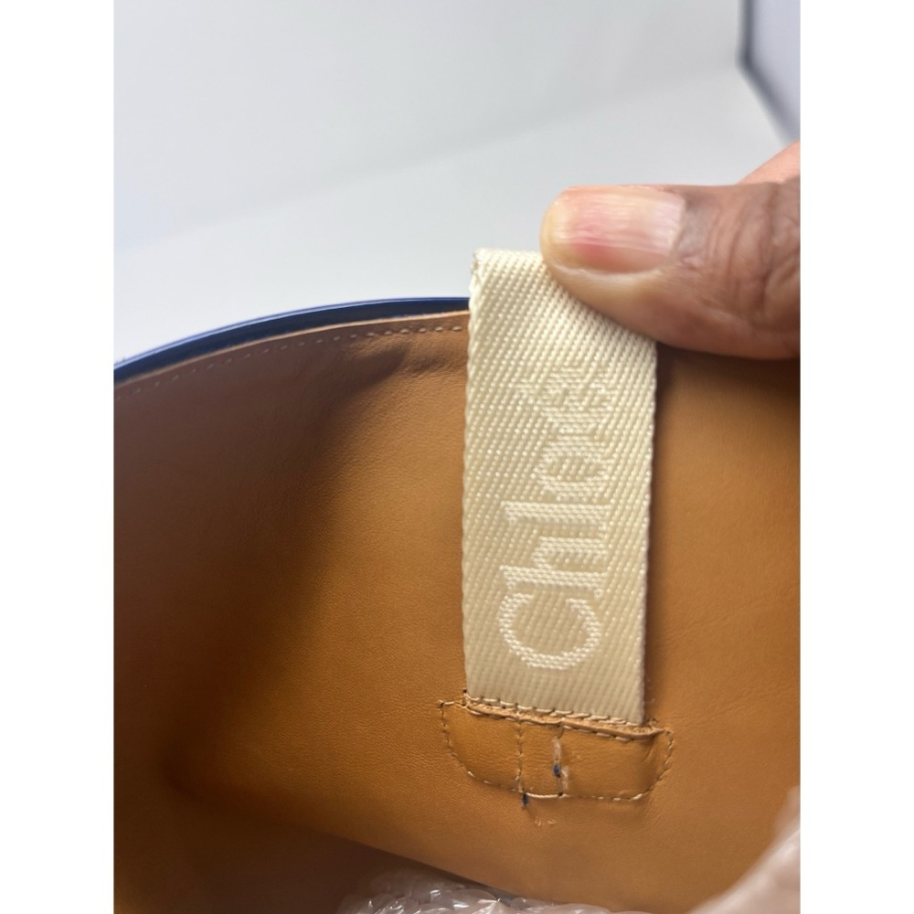 CHLOÉ Nellie Tall Western Boots Majestic Blue Sz 6/EU36 Festival Runway BrandNEW - Picture 9 of 15